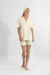Harmony - Pastel Plaid Shorts Set 50% Cotton - 50% Modal