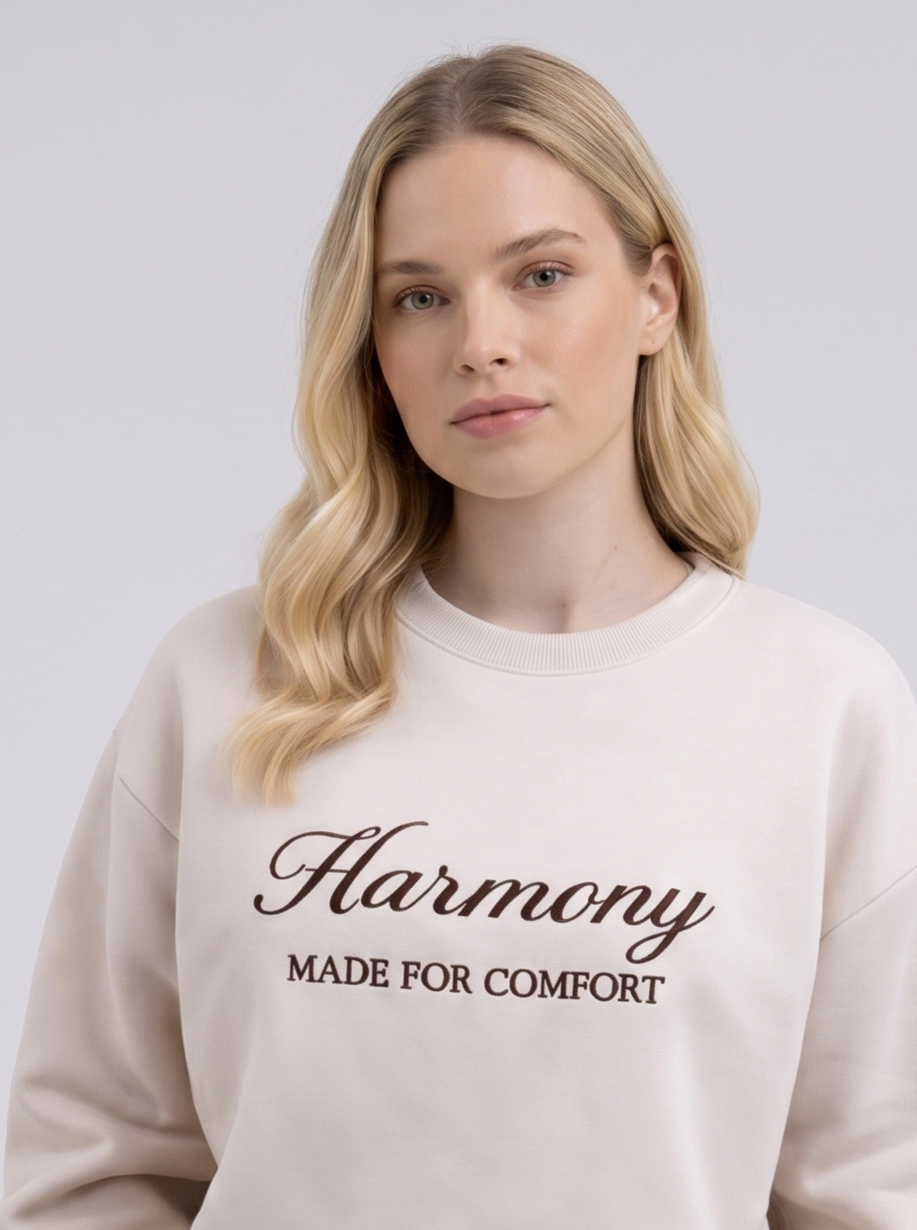 Harmony - Γυναικείο Φούτερ με Χνούδι Εσωτερικά & Κέντημα