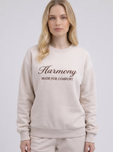 Harmony - Γυναικείο Φούτερ με Χνούδι Εσωτερικά & Κέντημα