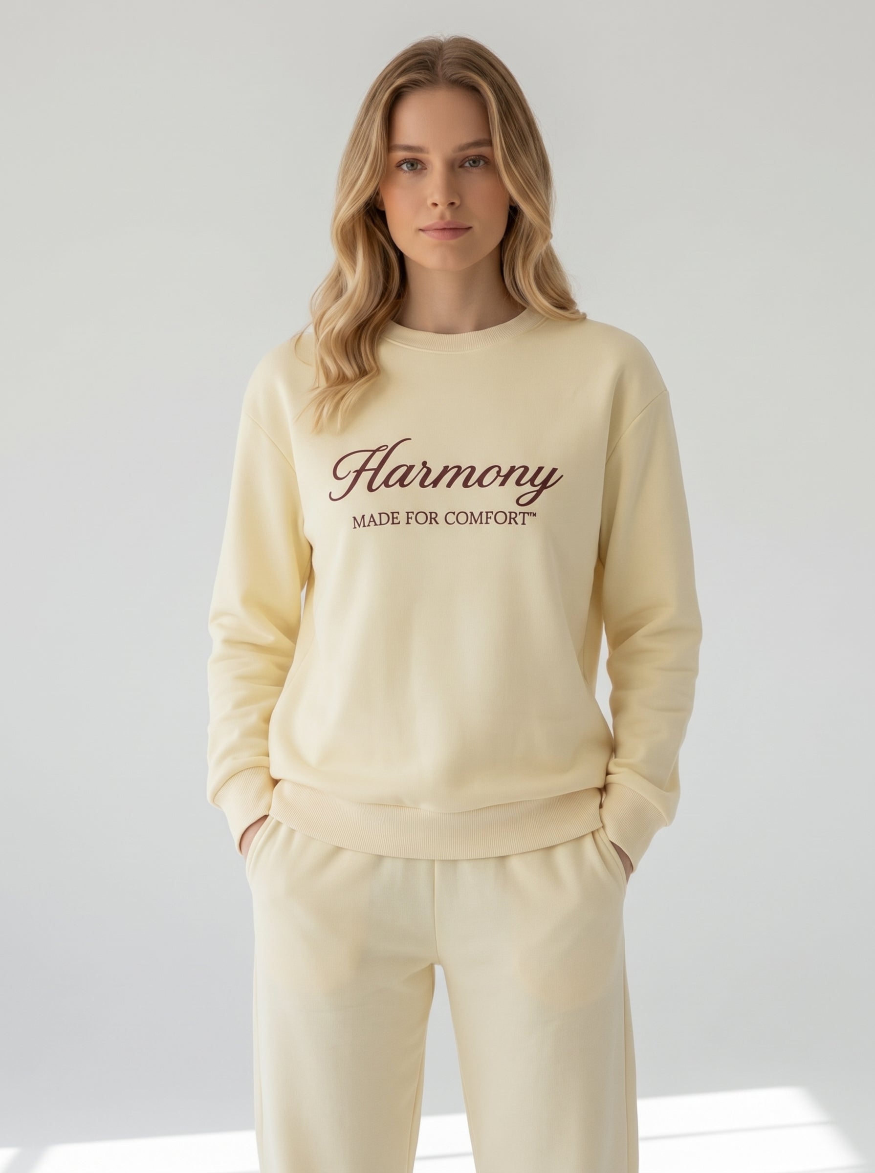 Harmony - Γυναικείο Φούτερ με Χνούδι Εσωτερικά & Κέντημα