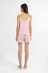 Harmony - Sleeveless Poplin Top With Eyelet Detail 100% Cotton