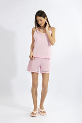 Harmony - Sleeveless Poplin Top With Eyelet Detail 100% Cotton