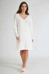 Harmony - Solid Knit Nightgown Off White