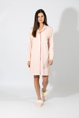 Harmony - Solid Color Cotton/Modal Nightgown Pink