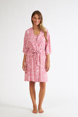 Harmony - Printed Rayon Viscose Wrap Robe