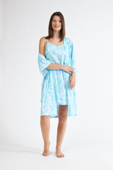 Harmony - Printed Wrap Cotton Modal Robe