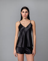 MilenaByParis - Luxury Satin Babydoll with Shorts