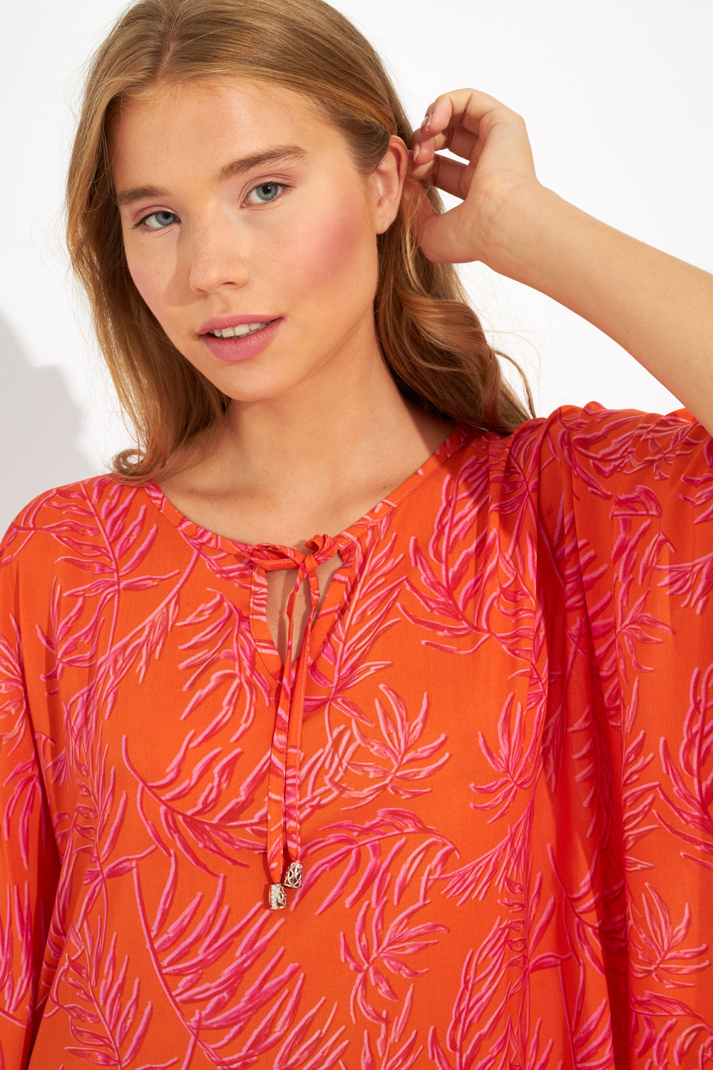 Harmony - Viscose Batwing Printed Kaftan