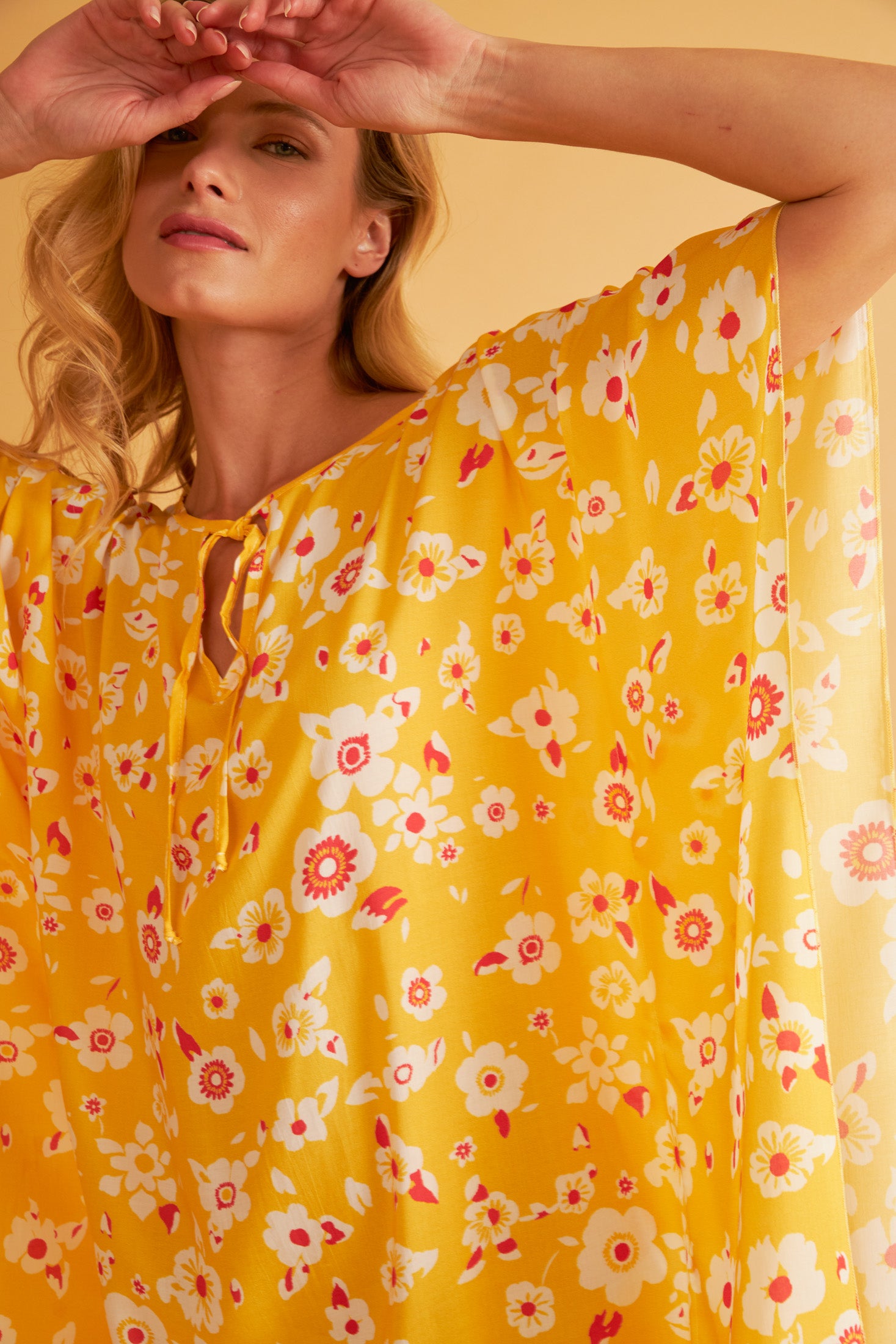 Harmony - Printed Viscose Batwing Dress
