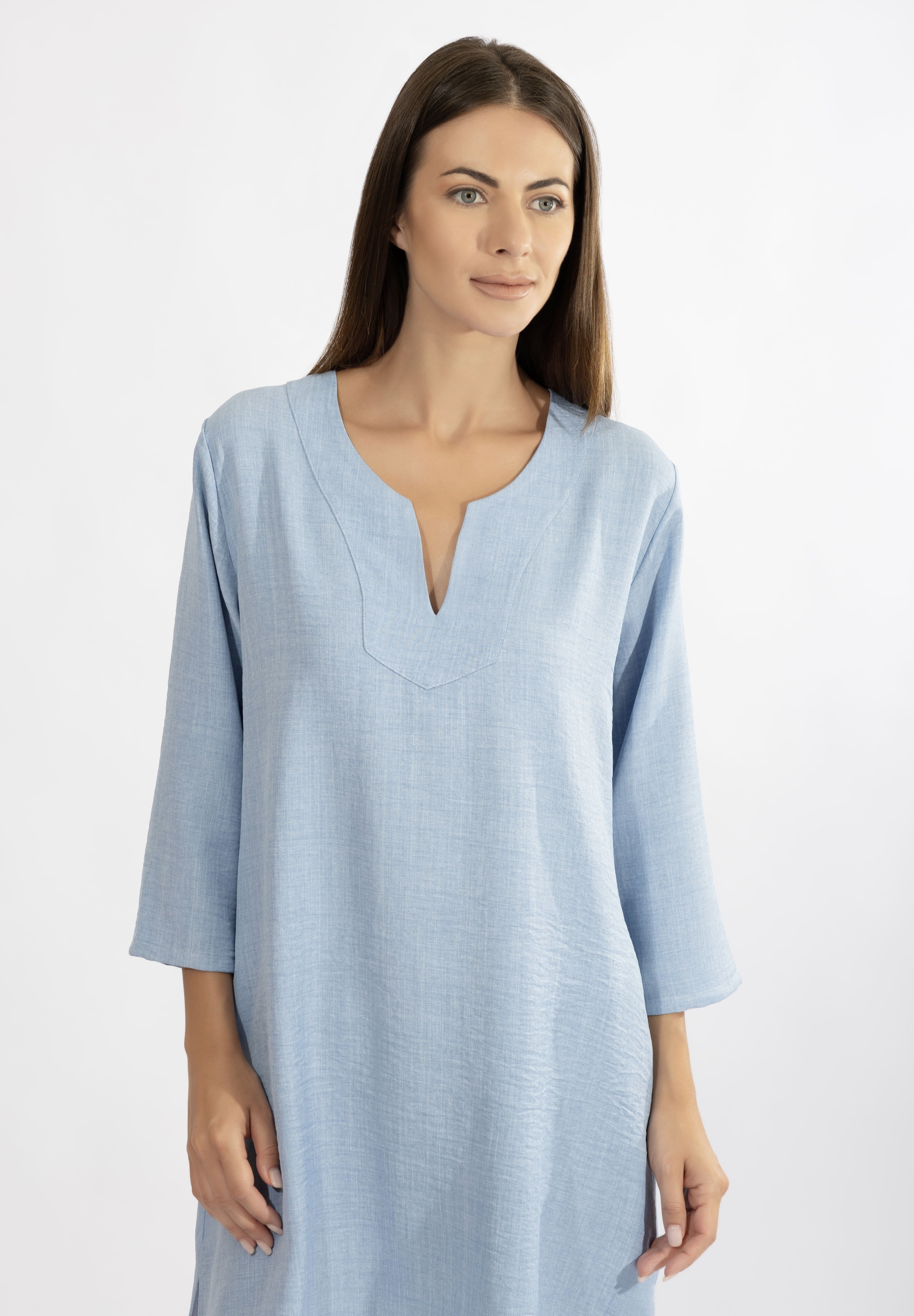 Harmony - Resort V-Neck Kaftan With 3/4 Sleeves