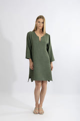 Harmony - Resort V-Neck Kaftan With 3/4 Sleeves