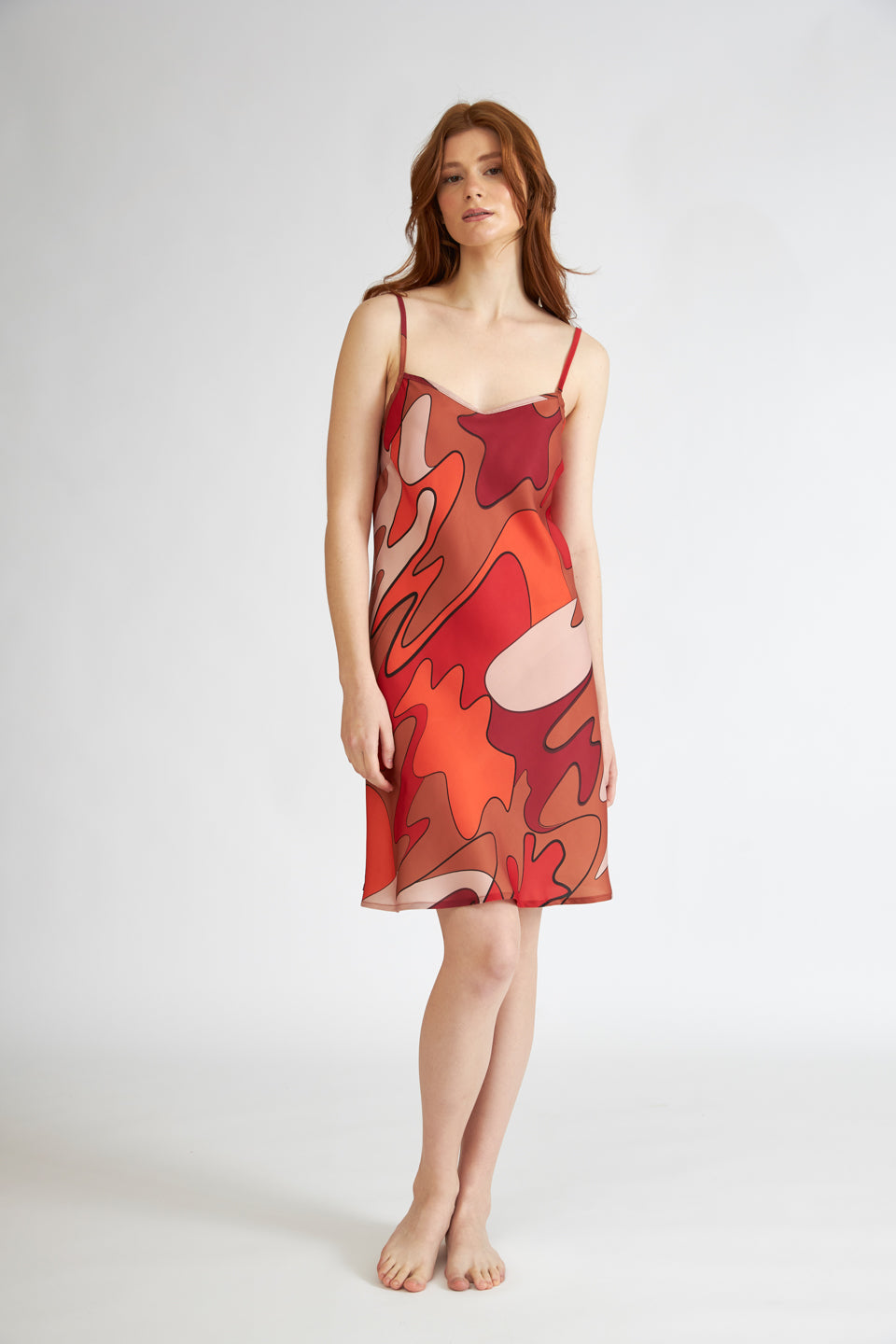 Harmony - Satin Printed Nightgown