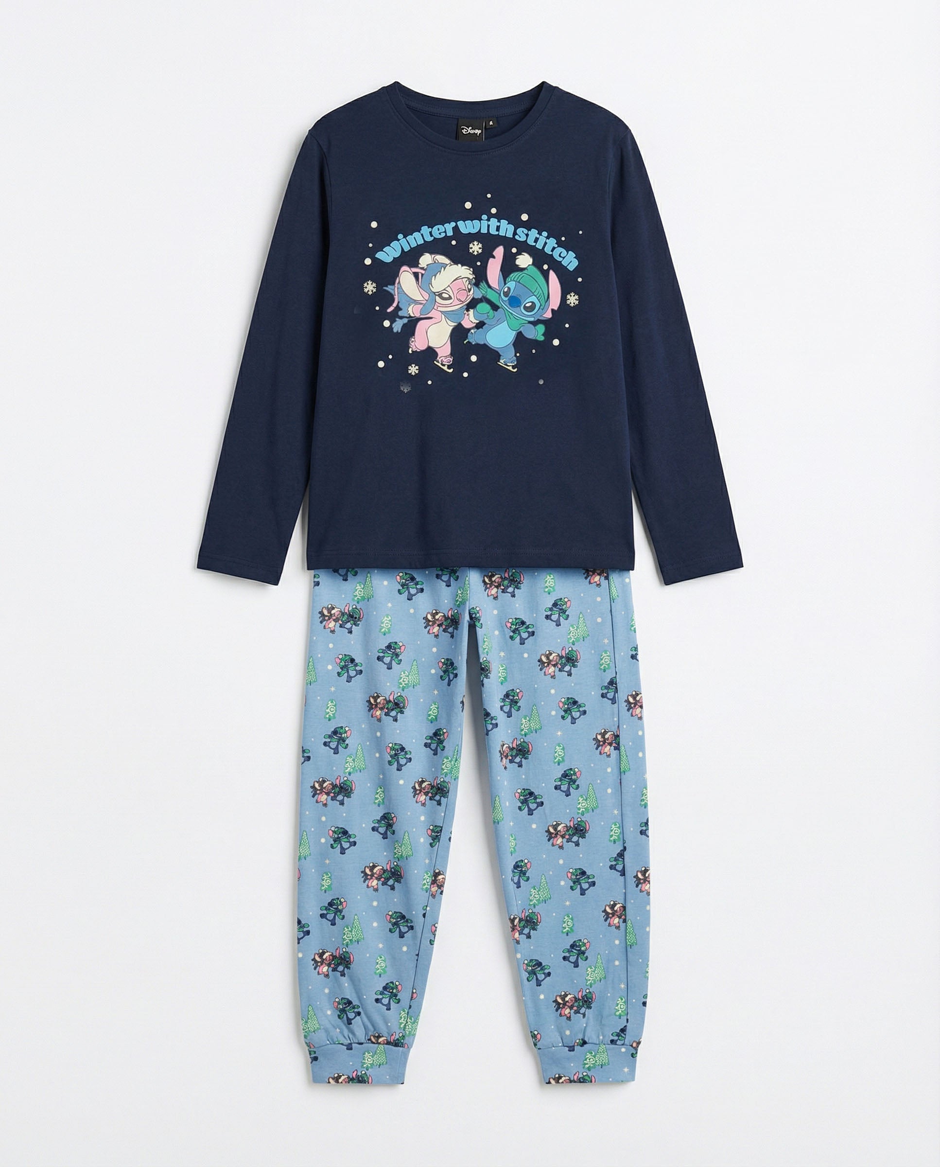 Disney - Παιδική Βαμβακερή Πιτζάμα με Σχέδιο "Stitch"