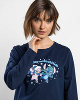 Disney - Γυναικεία Βαμβακερή Πιτζάμα με Σχέδιο "Stitch"