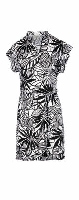 Pink Label - Beachwear Black Flower