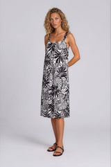 Pink Label - Beachwear Black Flower