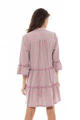Pink Label - Beachwear Stripe Pink Green