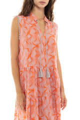 Pink Label - Beachwear Orange Waves
