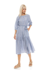 Pink Label - Blue Stripe Long Beachwear
