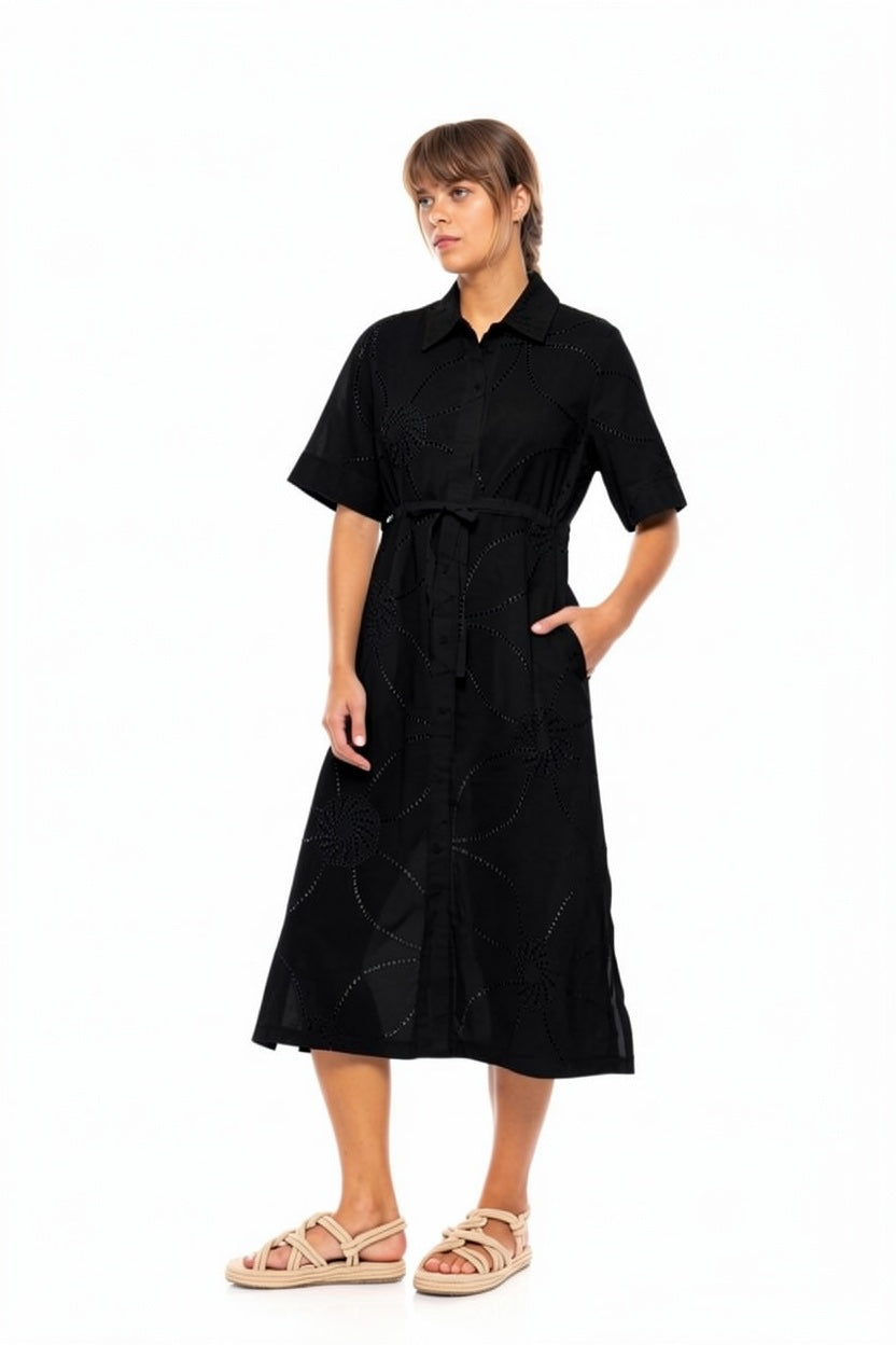 Pink Label - Beachwear Midi Moon Embroidery