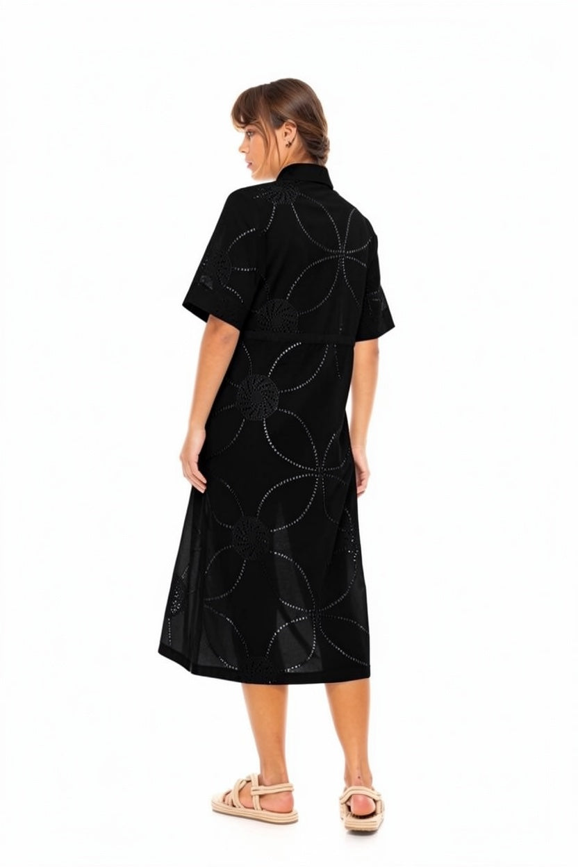 Pink Label - Beachwear Midi Moon Embroidery