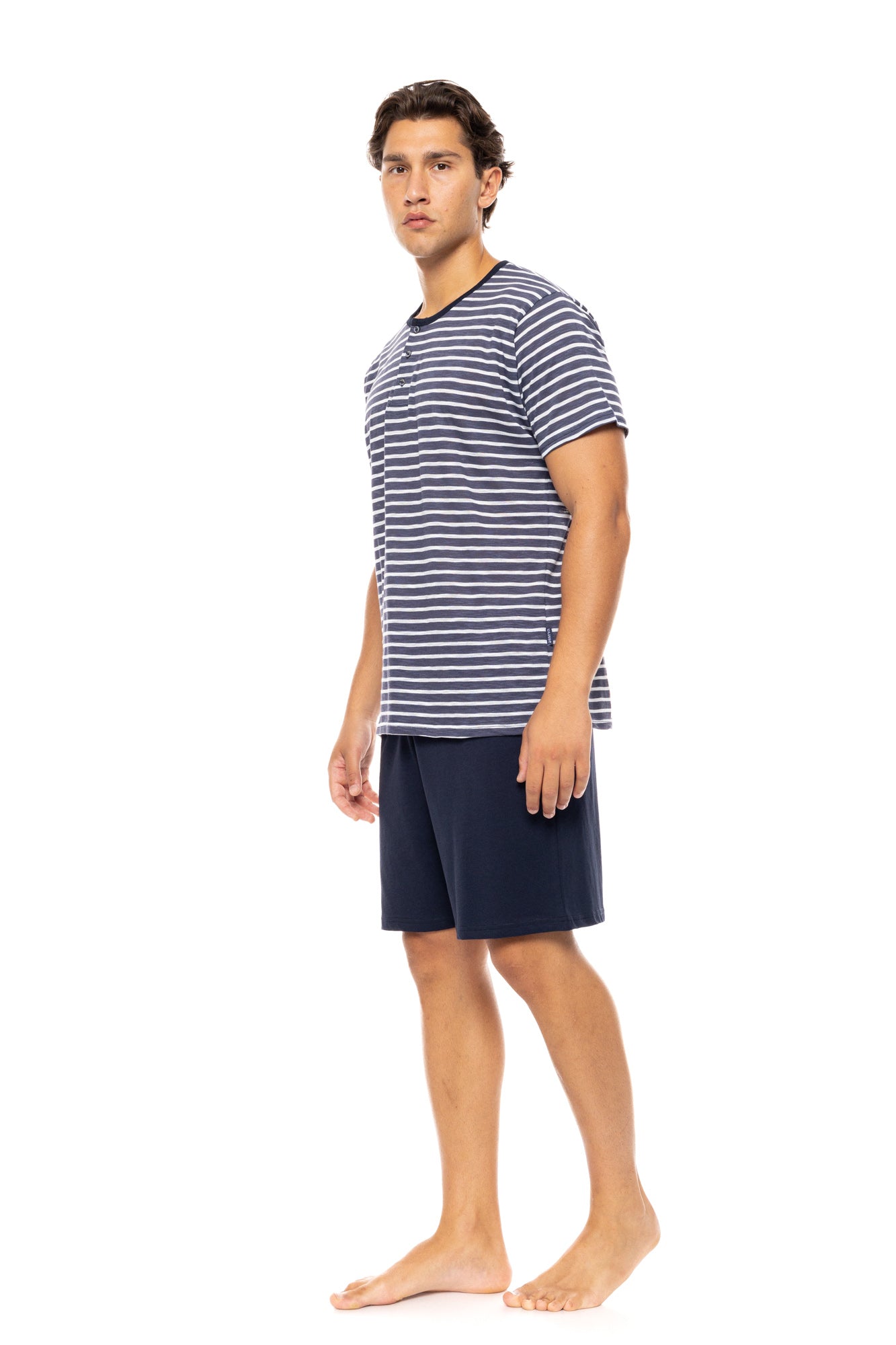 Ulysses - 3Pc Pajama Set Blue Linear