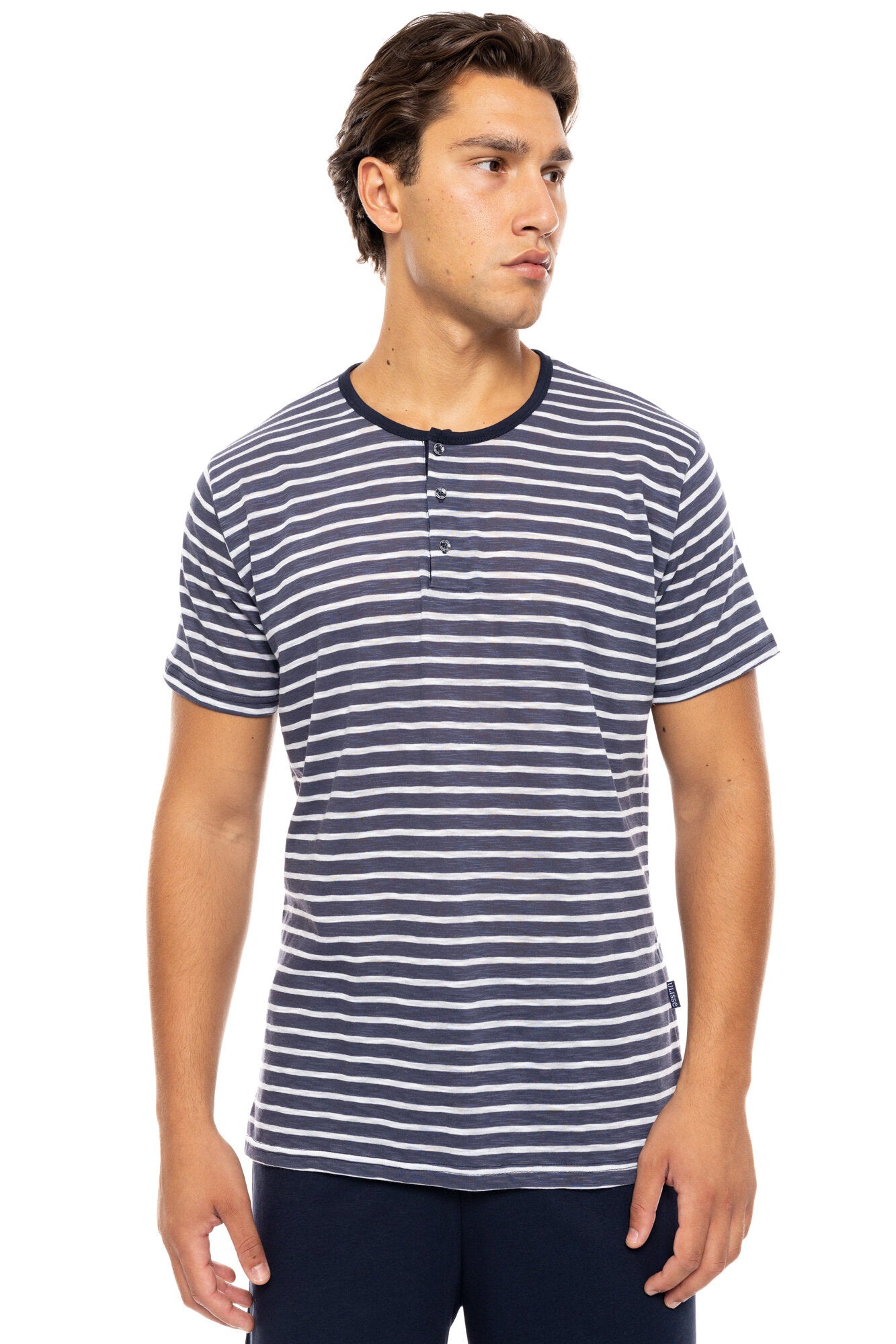 Ulysses - 3Pc Pajama Set Blue Linear