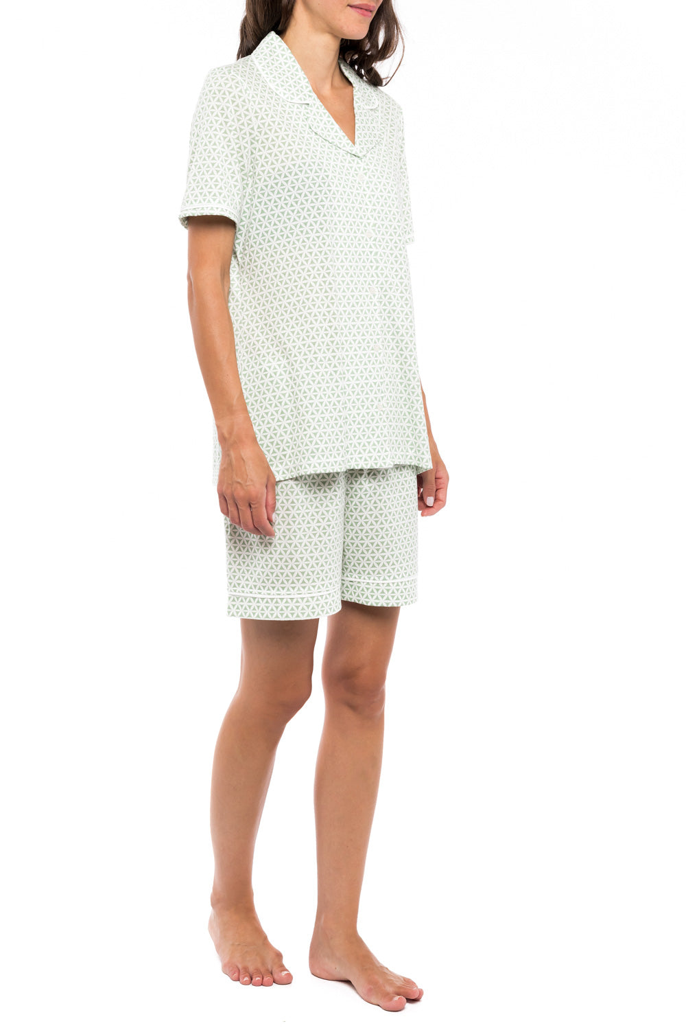 Pink Label - Green Geometric Pyjama