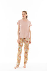 Pink Label - Long Pyjama Pants Pal Flower