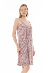Pink Label - Nightgown Violet Paisley