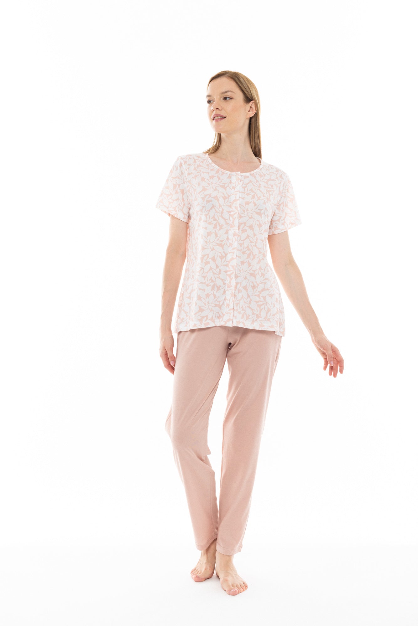 Pink Label - Pink Flower Capri Pyjamas