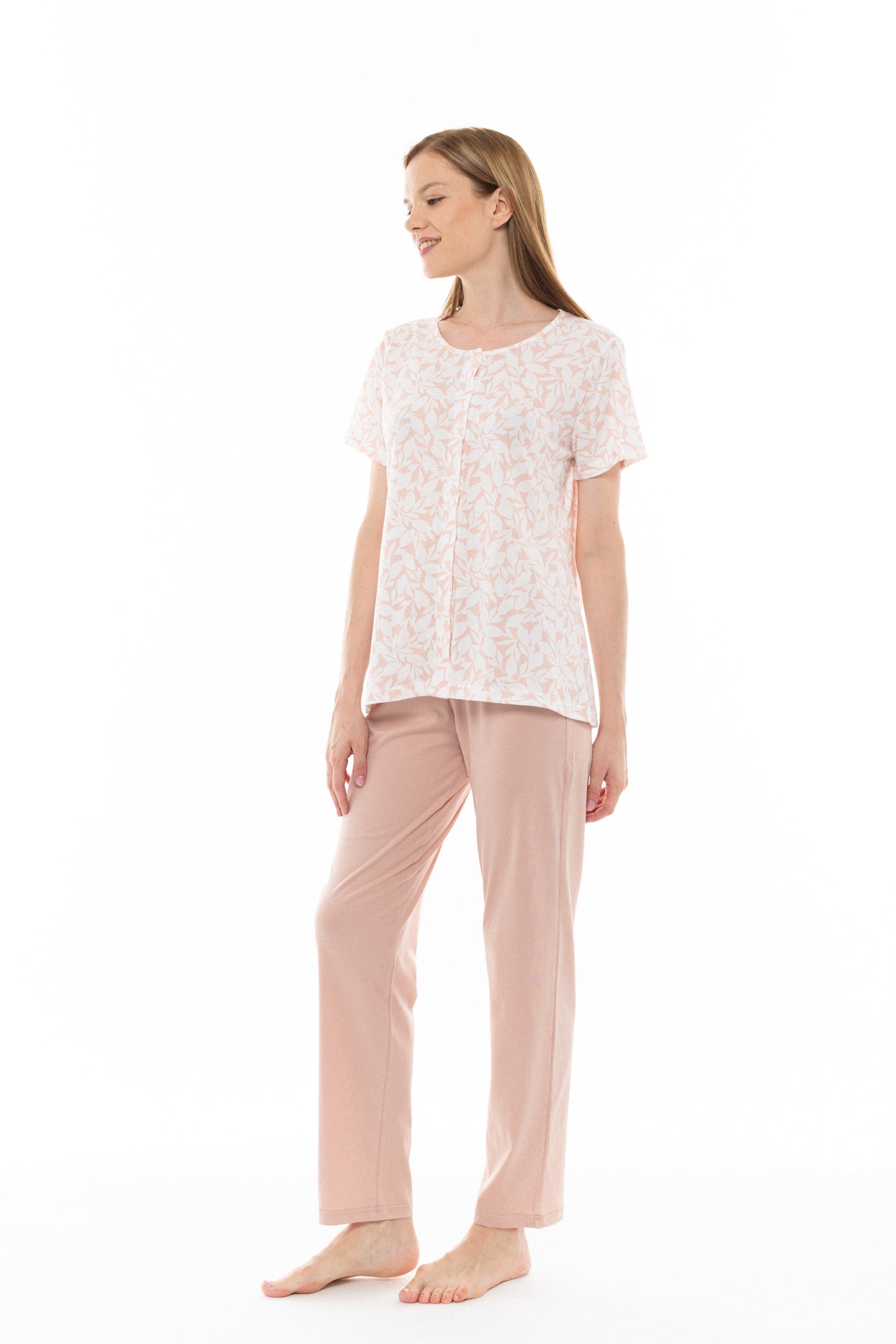 Pink Label - Pink Flower Capri Pyjamas
