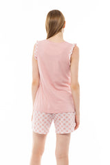 Pink Label - Pink Geo Pajama Shorts