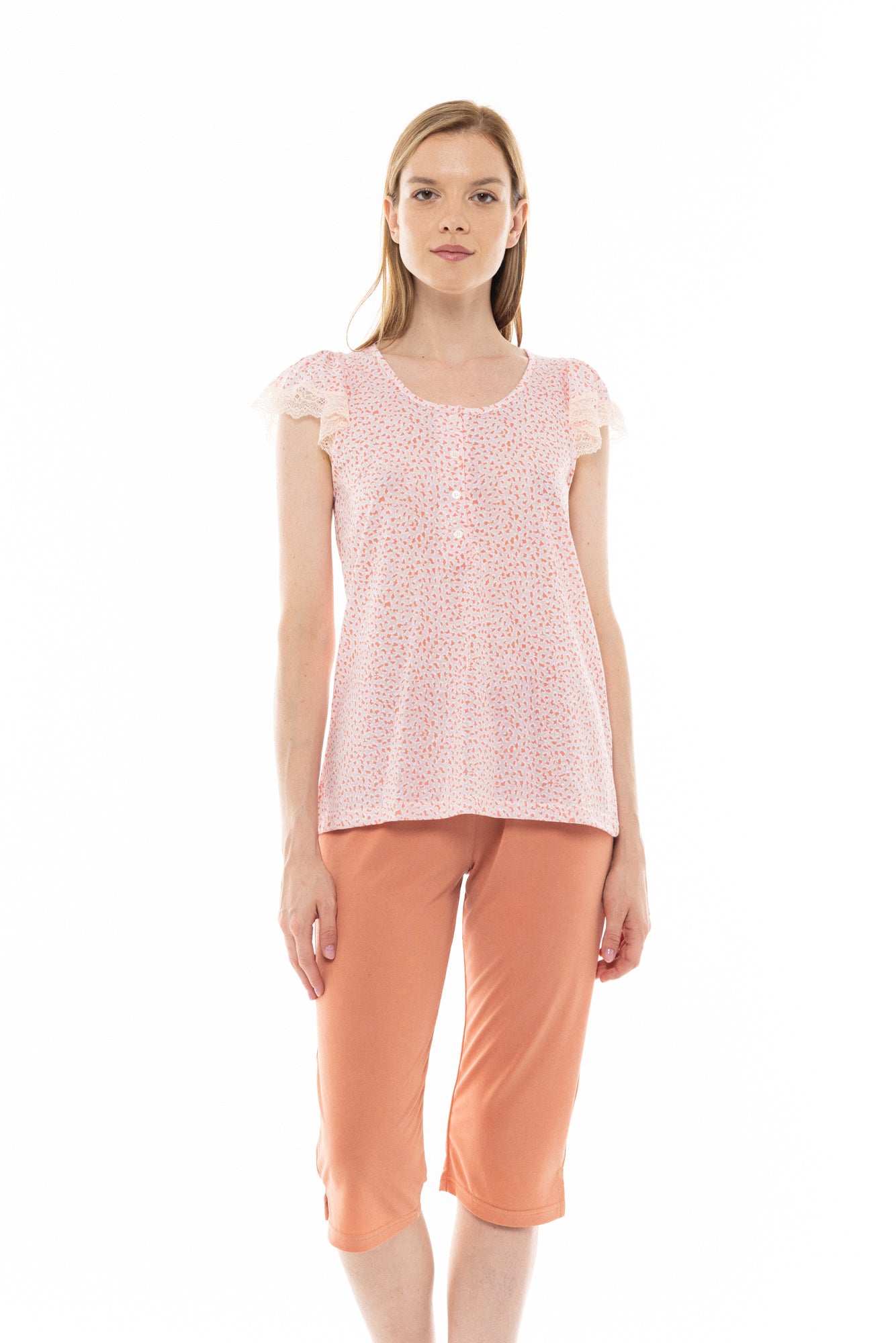 Pink Label - Pajamas Orange Leo