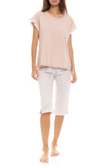 Pink Label - Romantic Flower Capri Pyjamas