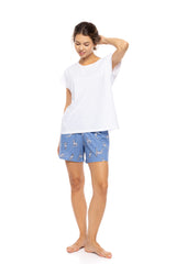 Pink Label - Dalmatian Denim Short Pyjamas
