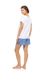 Pink Label - Dalmatian Denim Short Pyjamas