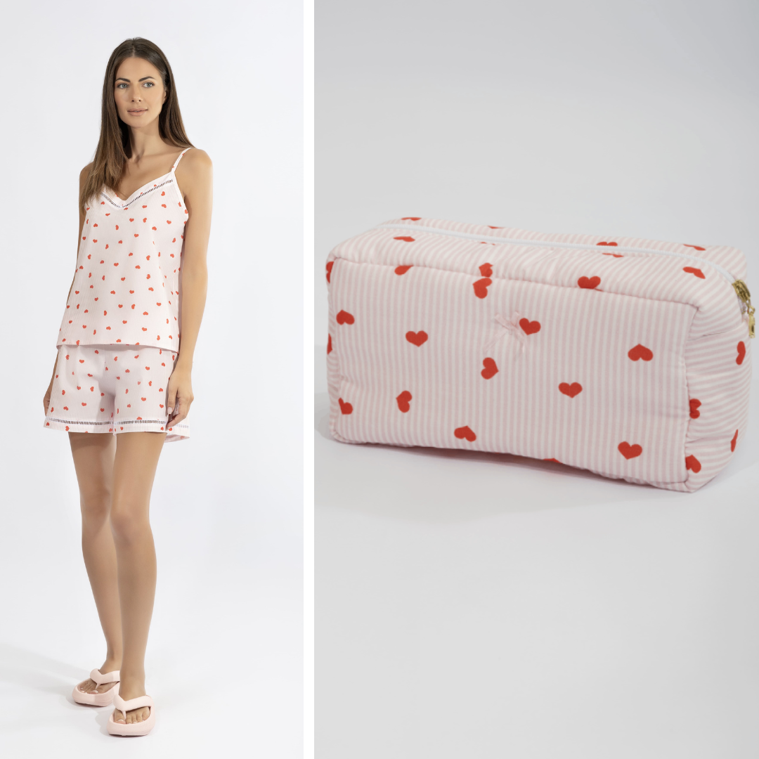 Harmony Gift Set: Poplin Cami & Matching Toiletry Bag