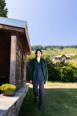 Ulisse - Green Jacquard Plaid Pajamas
