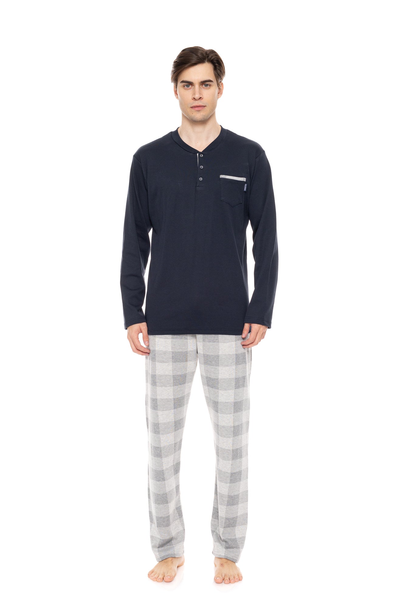 Ulisse - Pyjama Jacquard Grey Plaid