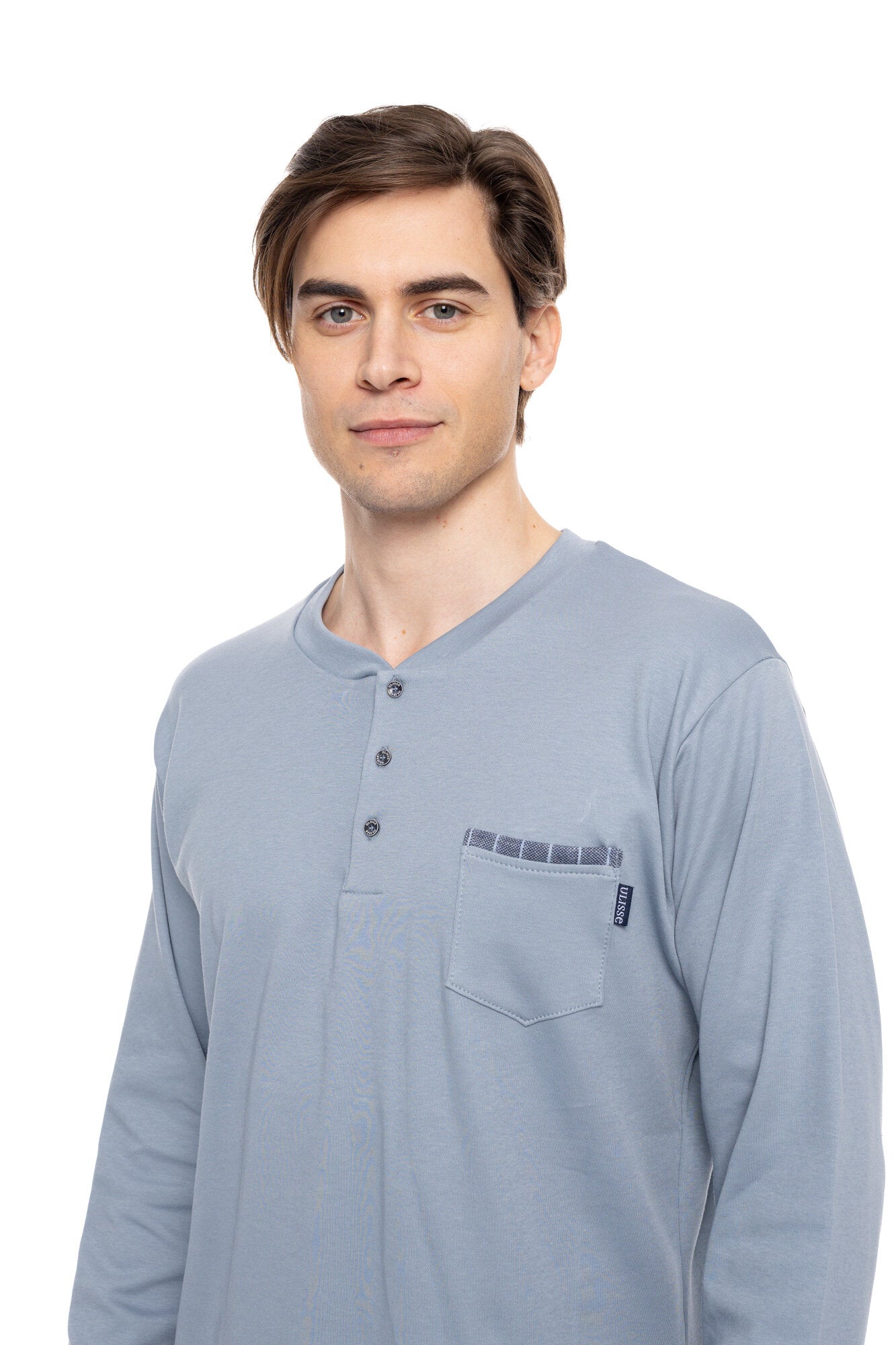 Ulysses - Blue Striped Jacquard Pajamas
