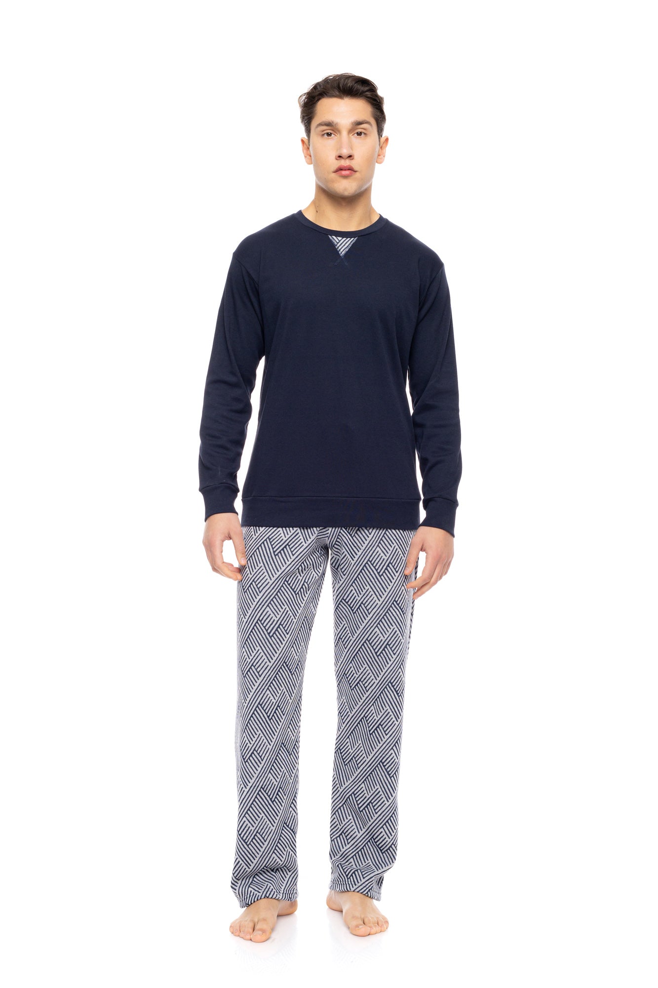 Ulisse - Pyjama Jacquard Henry Stripes