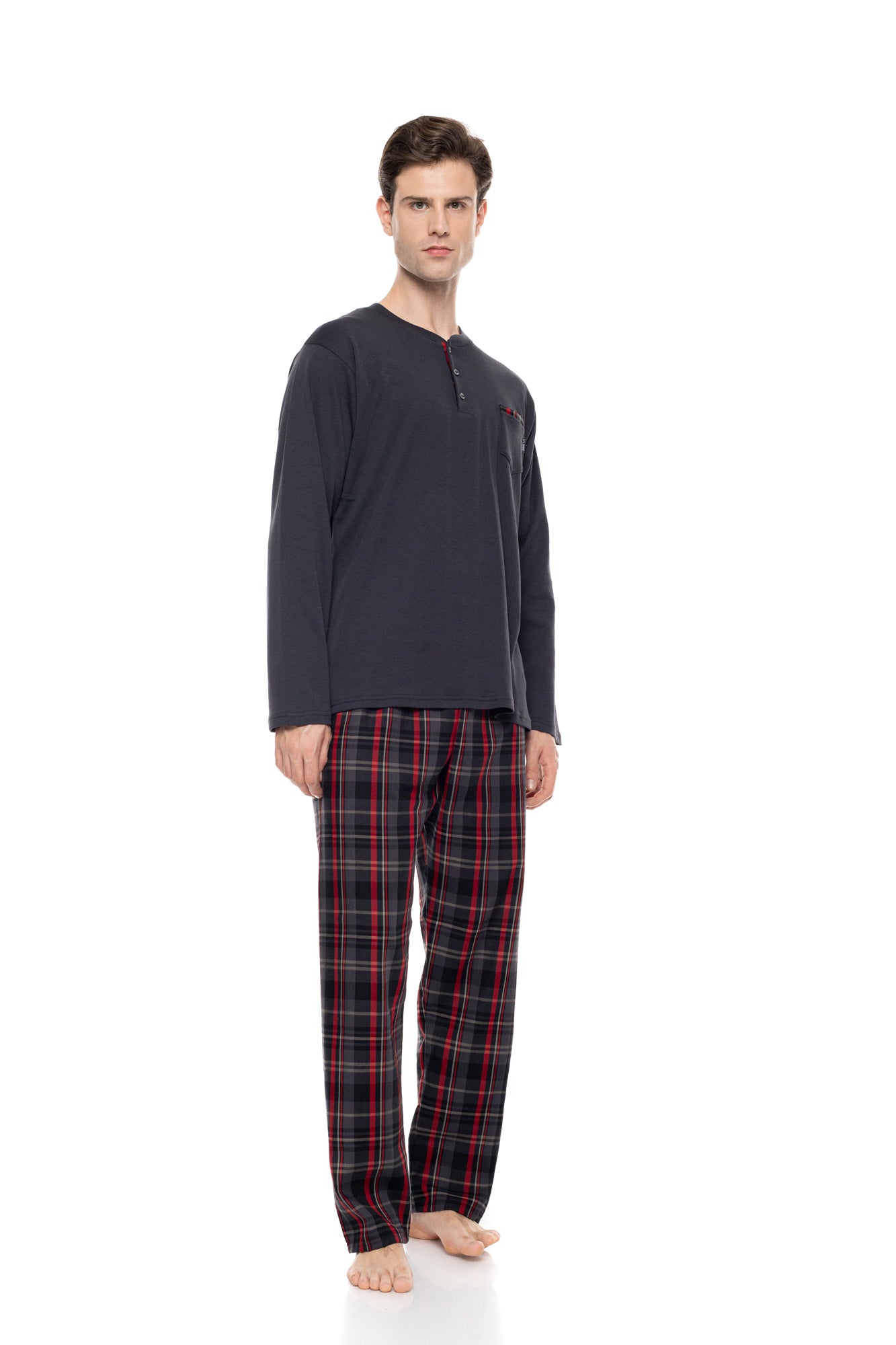 Ulisse - Oxford Grey Plaid Pajamas