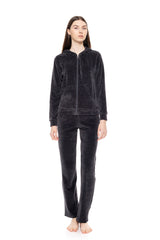 Pink Label - Velvet Tracsuit Set Pink Label Logo