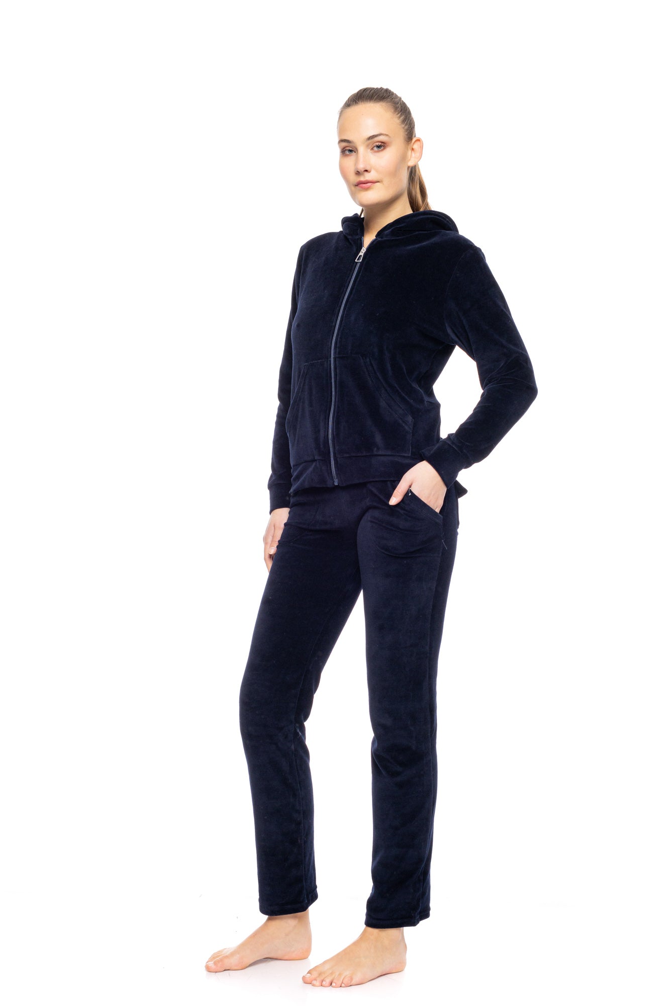 Pink Label - Velvet Tracsuit Set Pink Label Logo