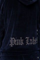 Pink Label - Velvet Tracsuit Set Pink Label Logo