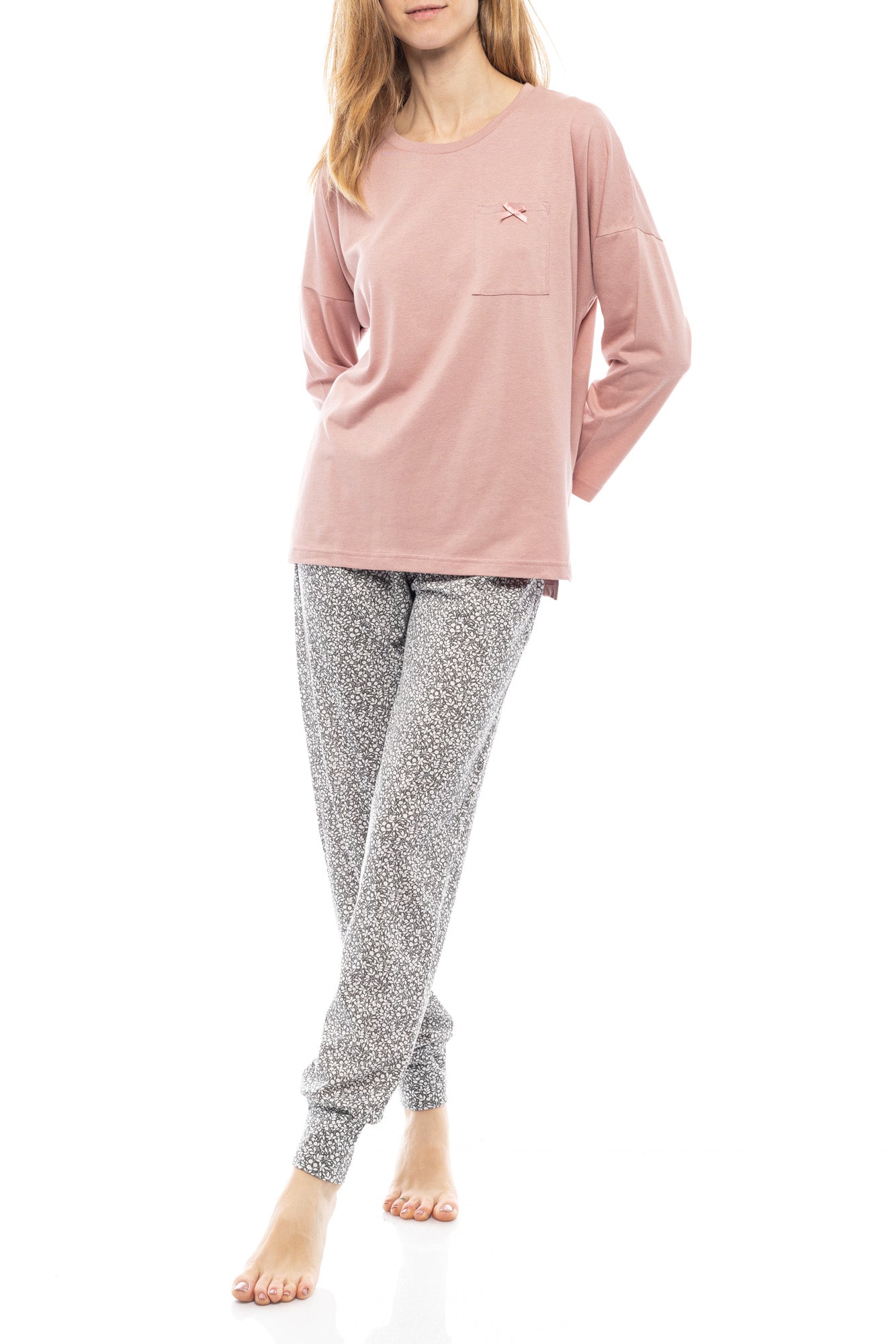Pink Label - Grey Leaf Pyjamas