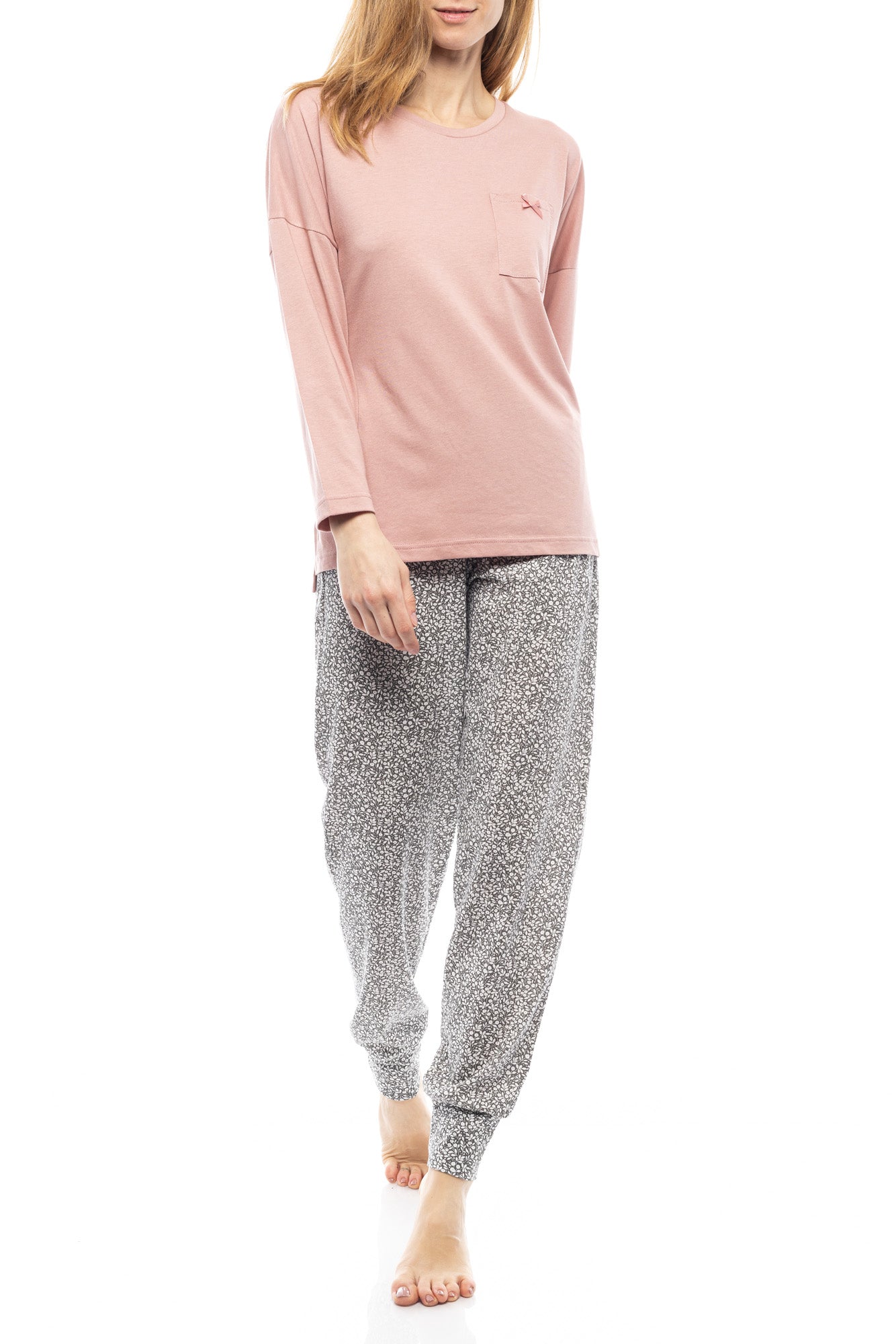 Pink Label - Grey Leaf Pyjamas