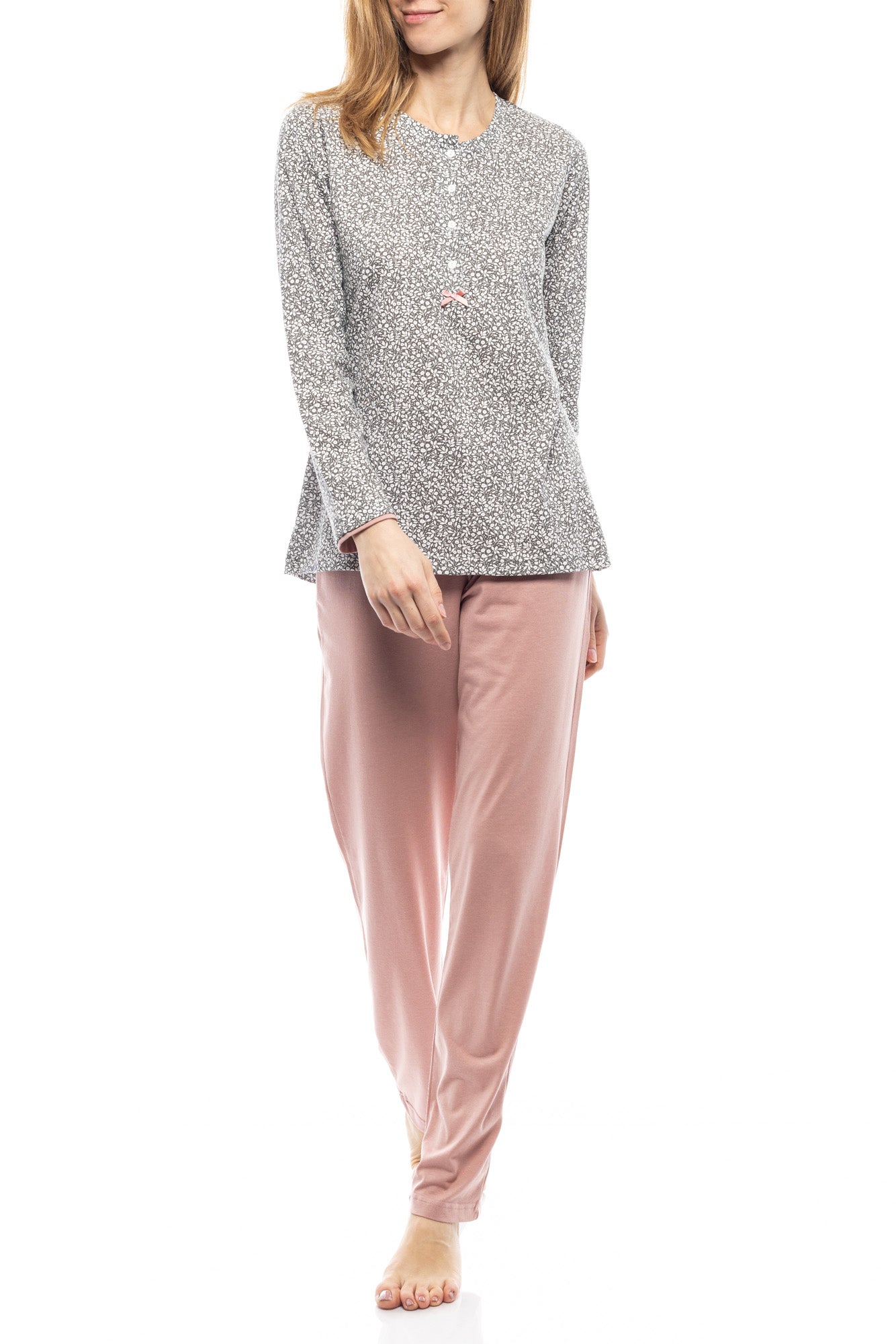 Pink Label - Grey Leaf Pyjamas