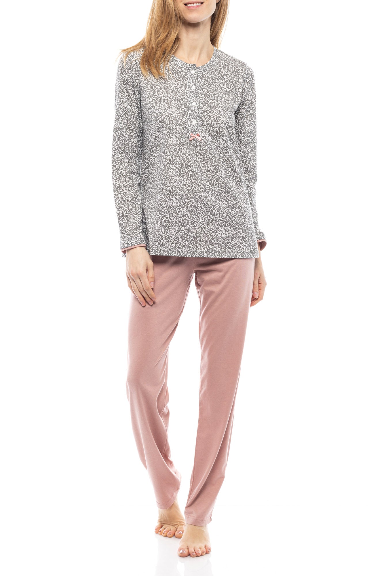 Pink Label - Grey Leaf Pyjamas